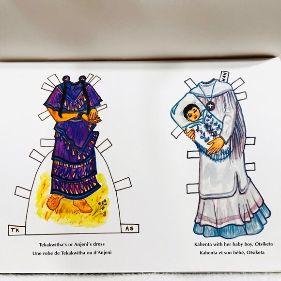 Blessed Kateri Tekakwitha Paper Dolls Book and Story - Uncut (2004) - Picture 6 of 7